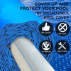 AURELAQUA Solar Swimming Pool Cover 400 Micron Heater Bubble Blanket 6x3.2m from Deals499 at Deals499