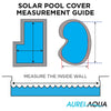 AURELAQUA Solar Swimming Pool Cover 400 Micron Heater Bubble Blanket 9.5x5m from Deals499 at Deals499