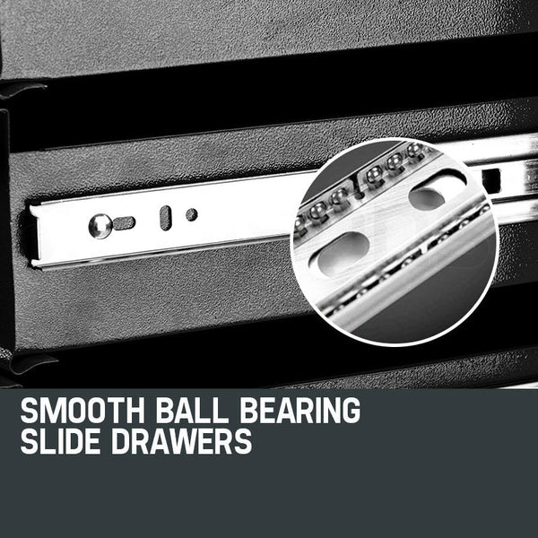 BULLET 6 Drawer Tool Box Cabinet Trolley Garage Toolbox Storage Mechanic Chest Deals499