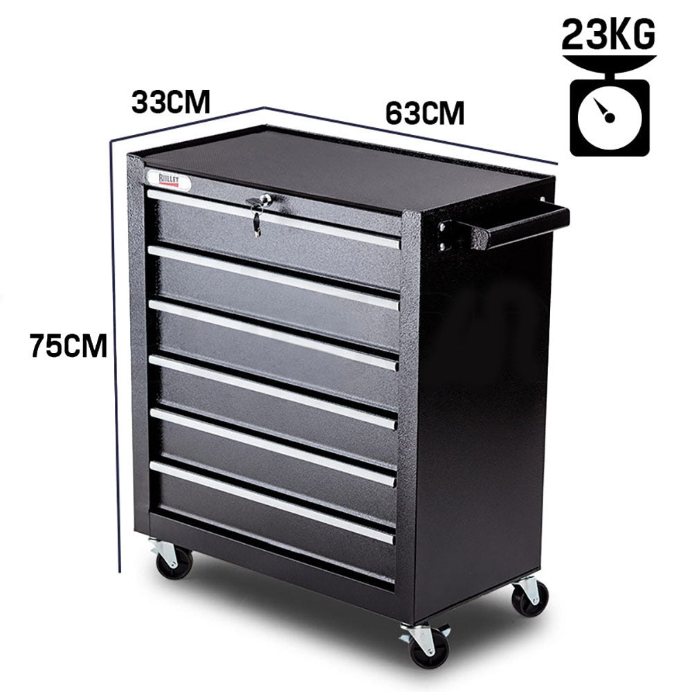 BULLET 6 Drawer Tool Box Cabinet Trolley Garage Toolbox Storage Mechanic Chest Deals499