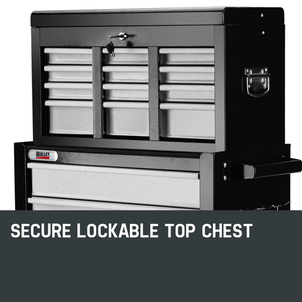 BULLET 8 Drawer Tool Box Cabinet Chest Storage Toolbox Garage Organiser Set Deals499