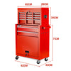 BULLET 8 Drawer Tool Box Cabinet Chest Storage Toolbox Garage Organiser Set Deals499