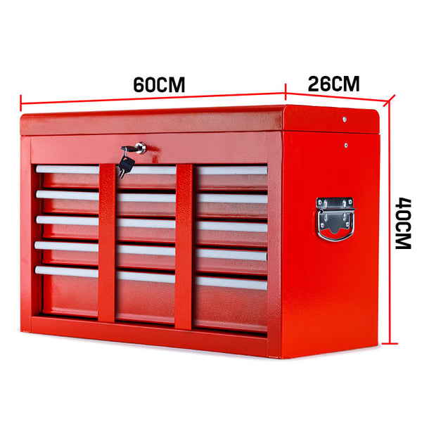BULLET 9 Drawer Tool Box Chest Organiser Mechanic Garage Storage Toolbox Set Deals499