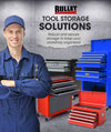 BULLET Tool Chest Cabinet Box Trolley Rolling Wheels Drawer Storage Steel Black Deals499