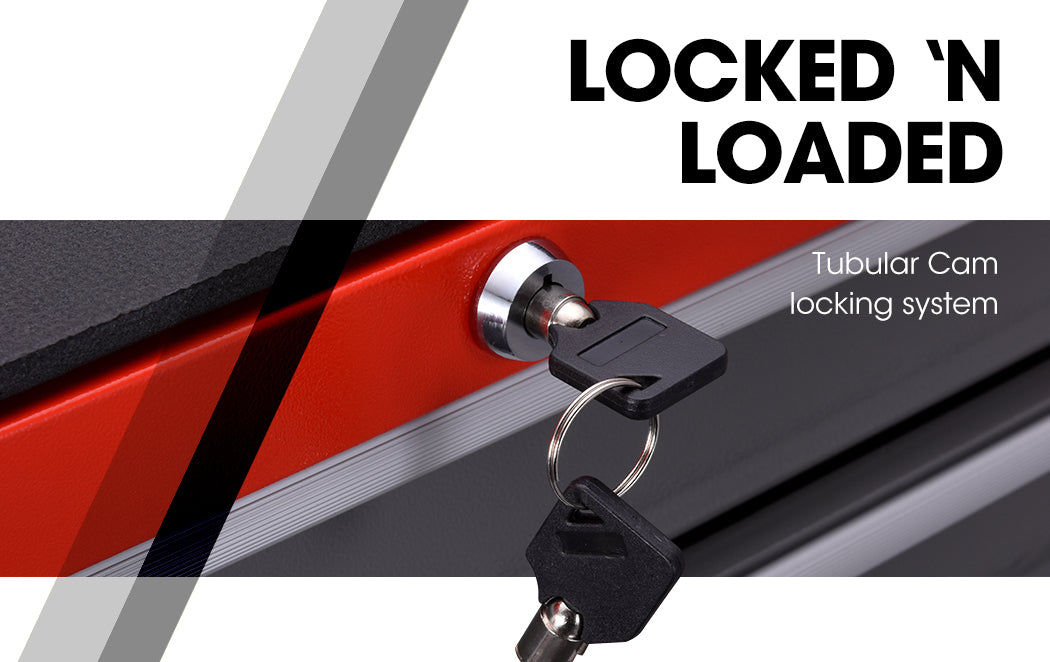 BULLET Tool Chest Cabinet Box Trolley Rolling Wheels Drawer Storage Steel Red Deals499