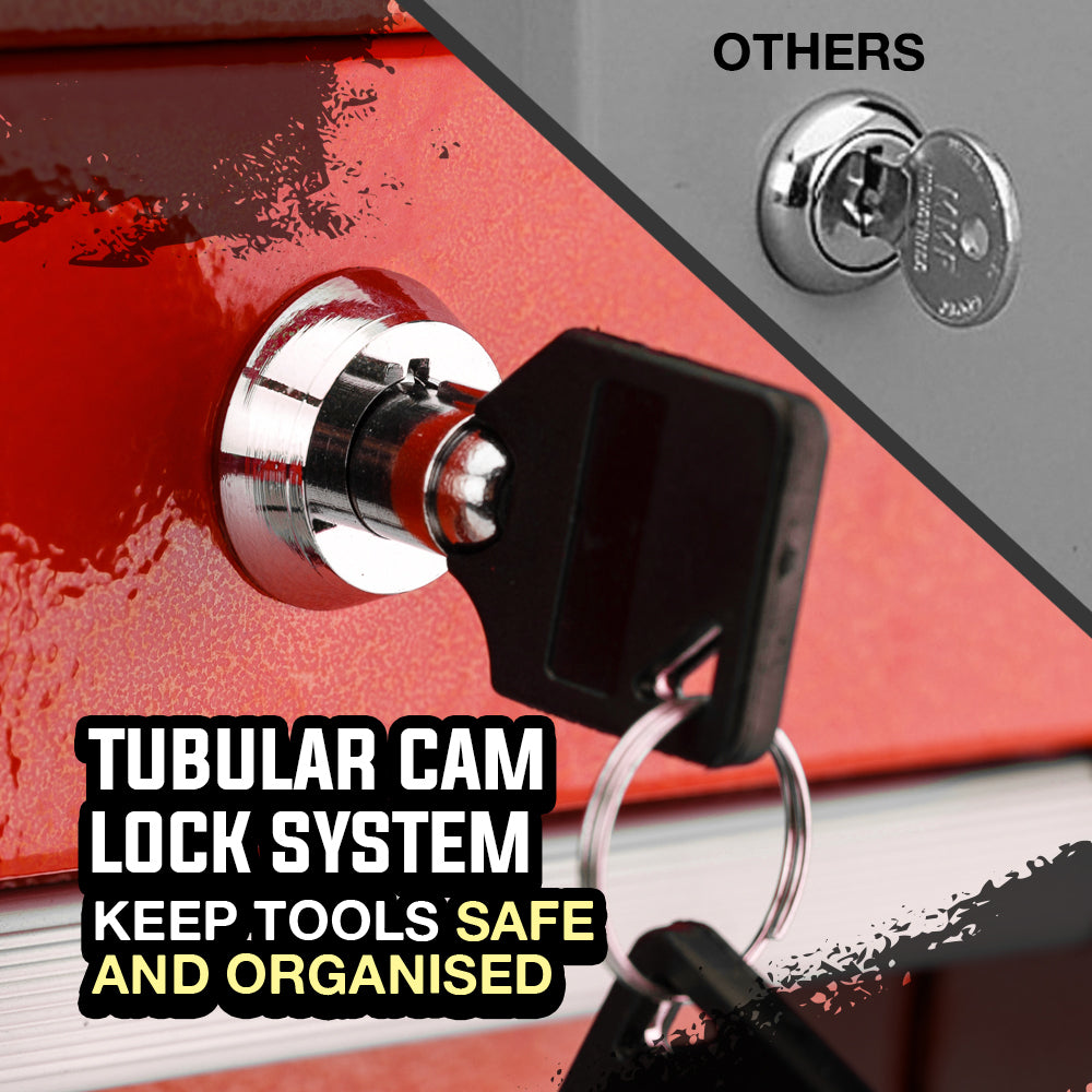 BULLET 478 Piece Tool Box Chest Kit Storage Cabinet Set Drawers With Tools RED Deals499