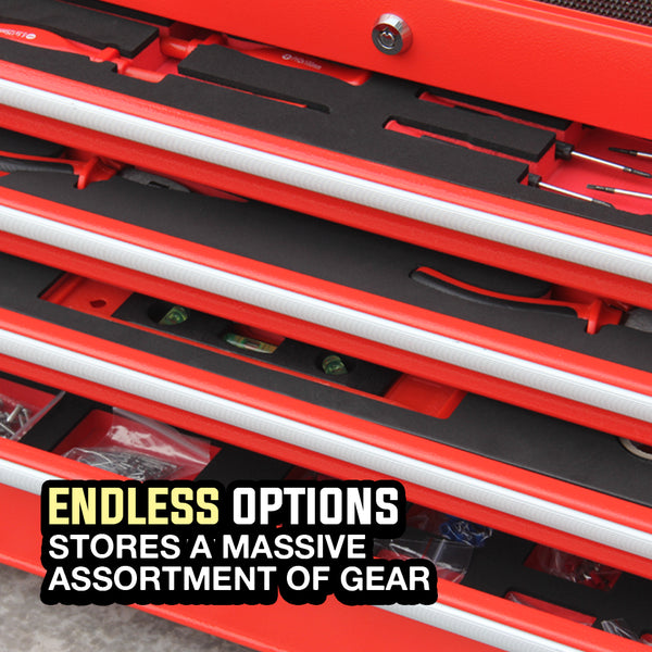 BULLET 478 Piece Tool Box Chest Kit Storage Cabinet Set Drawers With Tools RED Deals499