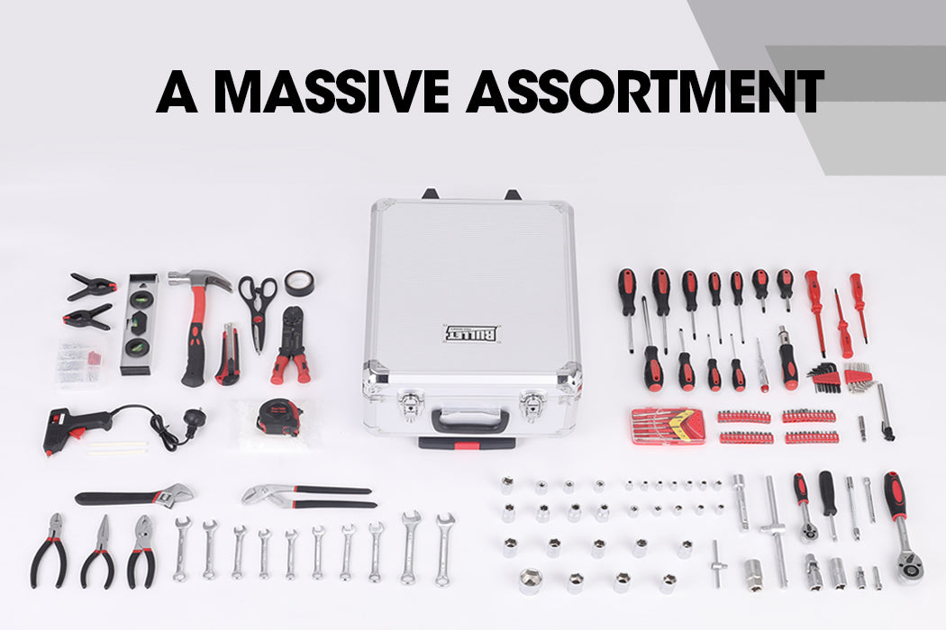 BULLET 925PC Tool Box On Wheels Kit Trolley Mobile Handle Toolbox Storage Set Deals499