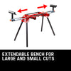 Baumr-AG Mitre Saw Stand Universal Adjustable Portable Drop Saw Bench Table Deals499