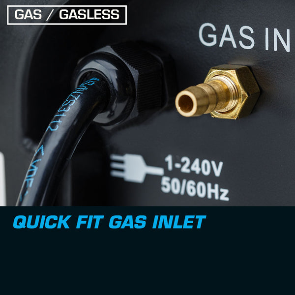 ROSSI 155Amp MIG ARC MAG Gas Gasless Welder DC Welding Machine Inverter Tool Deals499