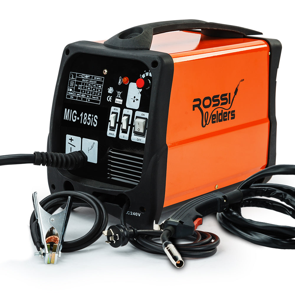 ROSSI 185 Amp Welding Machine Inverter Welder MIG MAG Gas Gasless Portable 185A Deals499