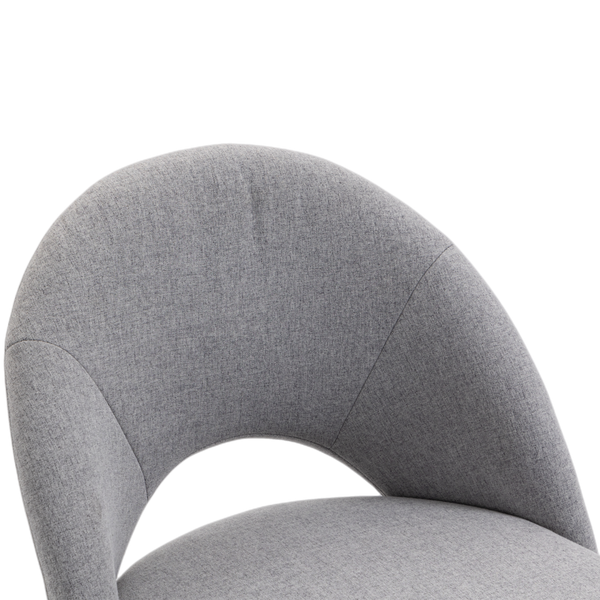 Fabric Office Chair Computer Upholstered Swivel Home Desk Chair  Grey Deals499
