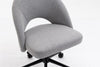 Fabric Office Chair Computer Upholstered Swivel Home Desk Chair  Grey Deals499