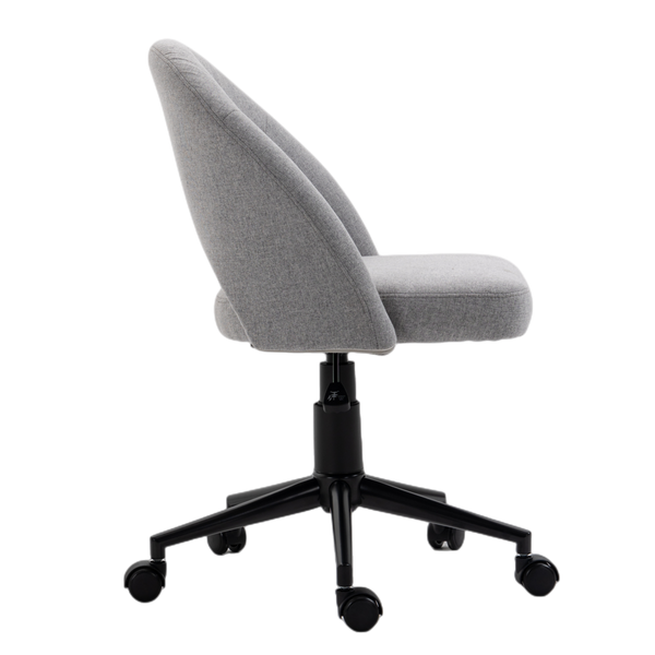 Fabric Office Chair Computer Upholstered Swivel Home Desk Chair  Grey Deals499