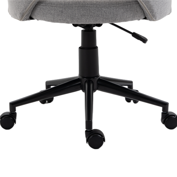 Fabric Office Chair Computer Upholstered Swivel Home Desk Chair  Grey Deals499