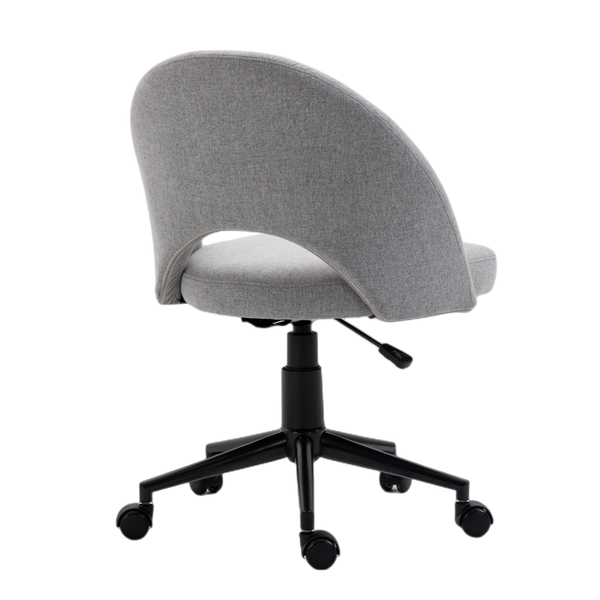 Fabric Office Chair Computer Upholstered Swivel Home Desk Chair  Grey Deals499