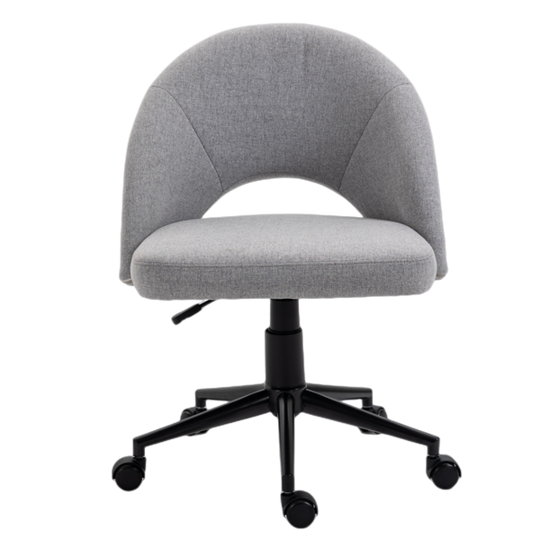 Fabric Office Chair Computer Upholstered Swivel Home Desk Chair  Grey Deals499