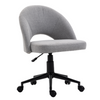 Fabric Office Chair Computer Upholstered Swivel Home Desk Chair  Grey Deals499