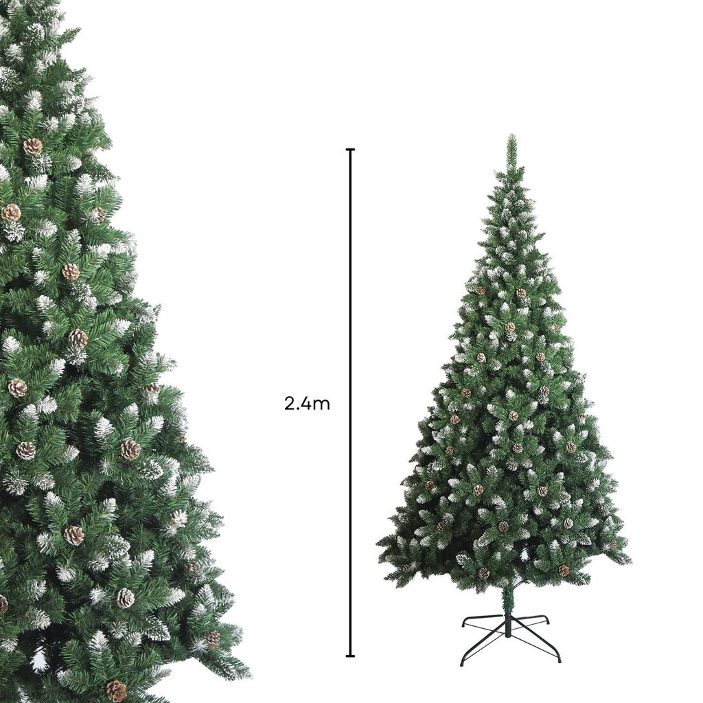 Festiss 2.4m Christmas Tree With White Snow FS-TREE-01 Deals499