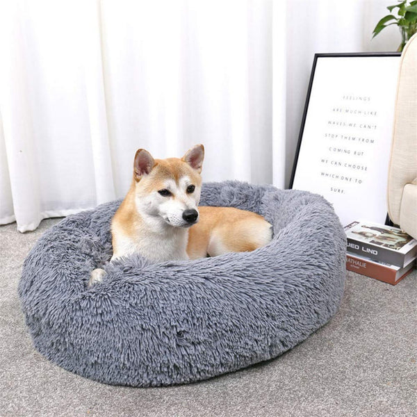 FLOOFI XL 100CM Round Pet Bed (Dark Grey) Deals499