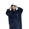 GOMINIMO Hoodie Blanket Long Navy Blue HM-HB-117-AYS from Deals499 at Deals499