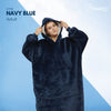 GOMINIMO Hoodie Blanket Long Navy Blue HM-HB-117-AYS from Deals499 at Deals499