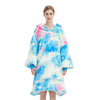 GOMINIMO Hoodie Blanket Adult Tie-Dyed Cyan GO-HB-126-AYS from Deals499 at Deals499