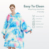 GOMINIMO Hoodie Blanket Adult Tie-Dyed Cyan GO-HB-126-AYS from Deals499 at Deals499