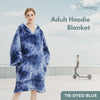 GOMINIMO Hoodie Blanket Adult Tie-Dyed Blue GO-HB-127-AYS from Deals499 at Deals499