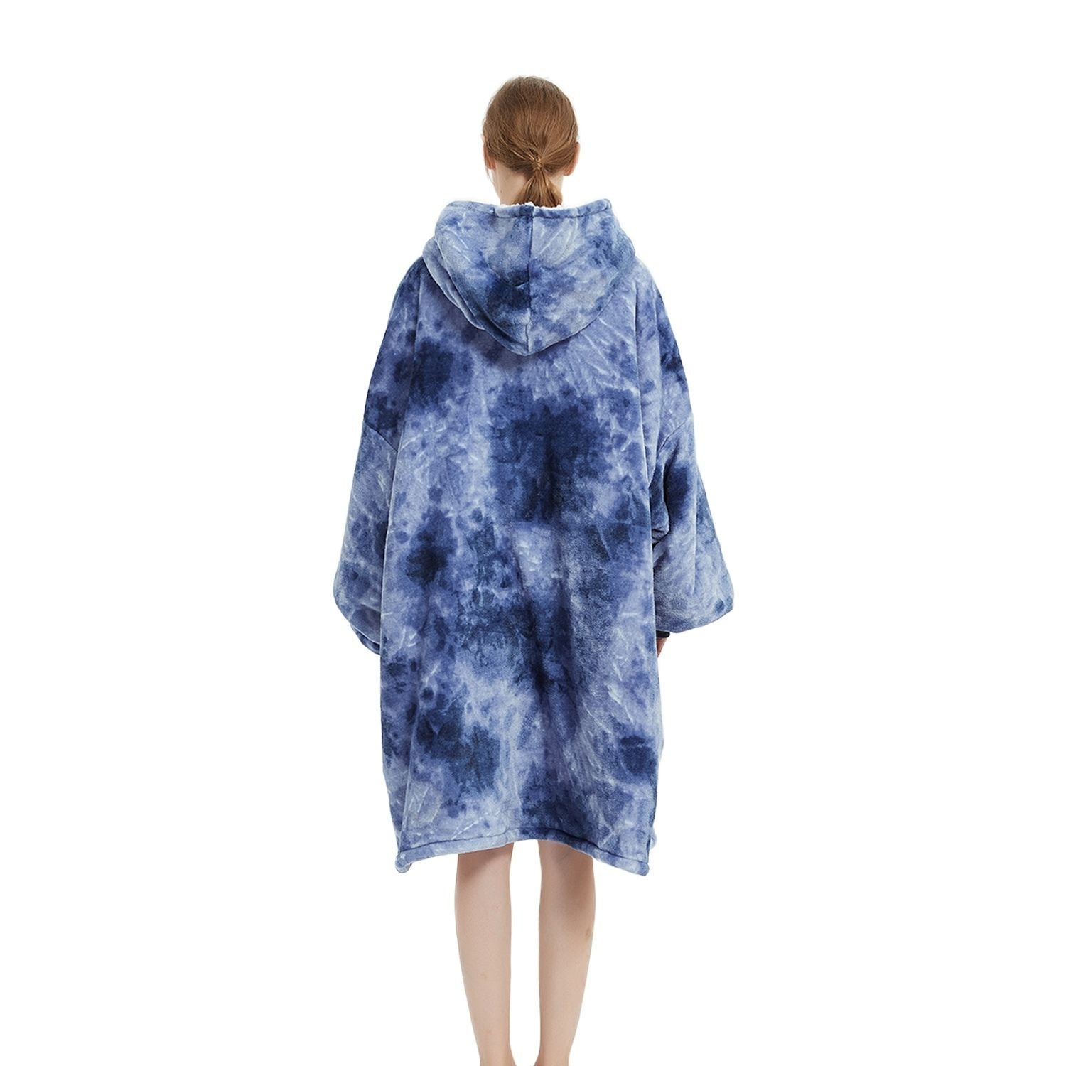 GOMINIMO Hoodie Blanket Adult Tie-Dyed Blue GO-HB-127-AYS from Deals499 at Deals499