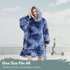 GOMINIMO Hoodie Blanket Adult Tie-Dyed Blue GO-HB-127-AYS from Deals499 at Deals499