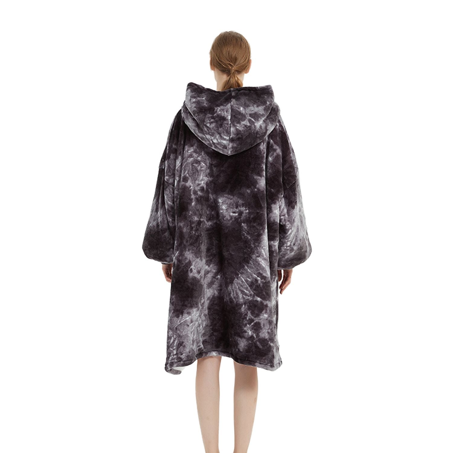 GOMINIMO Hoodie Blanket Adult Tie-Dyed Grey GO-HB-128-AYS from Deals499 at Deals499