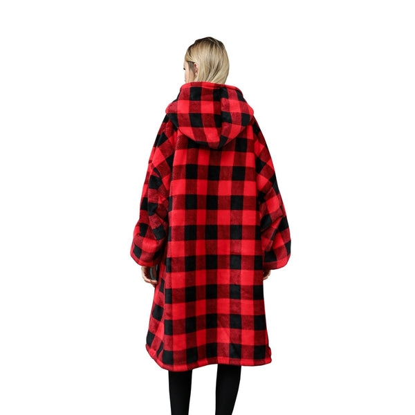GOMINIMO Hoodie Blanket Adult Small Lattice GO-HB-130-AYS from Deals499 at Deals499