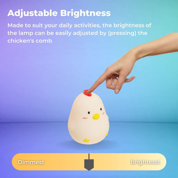 Muid Wake Up Chicken Night Lamp Alarm Clock White HM--104-MUID Deals499