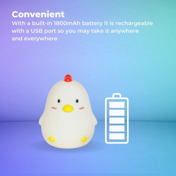 Muid Wake Up Chicken Night Lamp Alarm Clock White HM--104-MUID Deals499