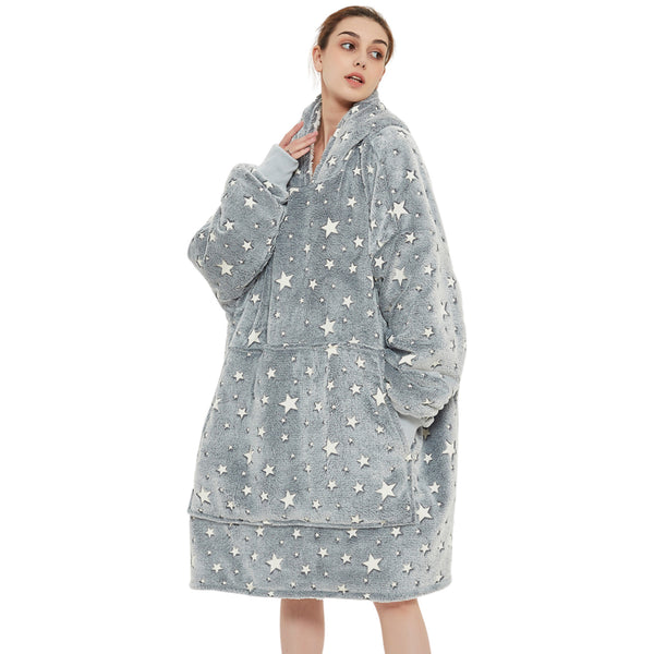 GOMINIMO Hoodie Blanket Glow In Dark Star HM-HB-102-AYS from Deals499 at Deals499