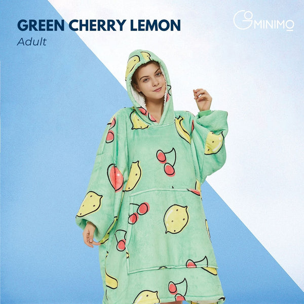 GOMINIMO Hoodie Blanket Green Cherry Lemon HM-HB-105-AYS from Deals499 at Deals499