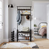 VASAGLE Coat Rack Stand Height 183 cm Hazelnut Brown and Black HSR040B04 Deals499