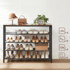 VASAGLE Shoe Rack Shoe Storage Organiser with 4 Mesh Shelves Rustic Brown and Black LBS205B01 Deals499