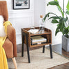 VASAGLE Side Table Rustic Brown and Black LET54X Deals499
