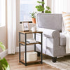 VASAGLE Vintage Brown Side Table with Storage shelf LET273B01 Deals499