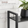 VASAGLE 4-Tier Bookshelf Storage Rack with Steel Frame for Living Room Office Study Hallway Industrial Style Charcoal Grey and Black LLS060B04 Deals499