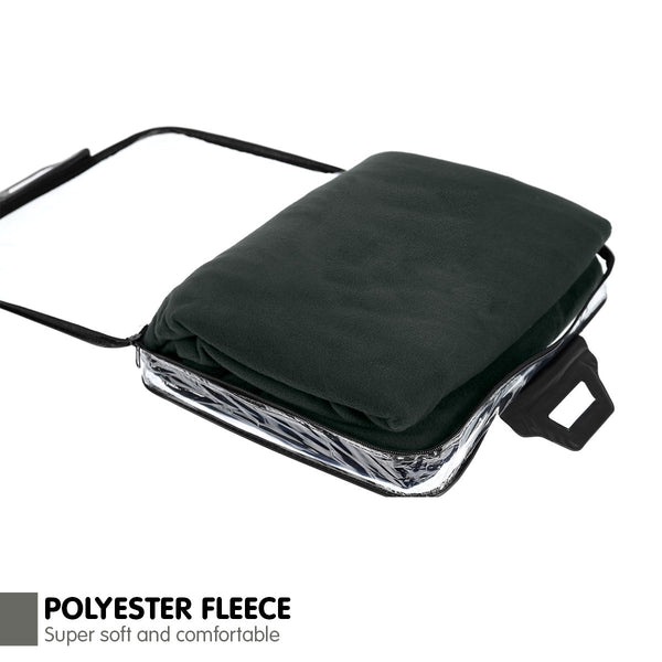 Laura Hill Heated Electric Car Blanket 150x110cm 12v - Black from Deals499 at Deals499