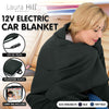Laura Hill Heated Electric Car Blanket 150x110cm 12v - Black from Deals499 at Deals499