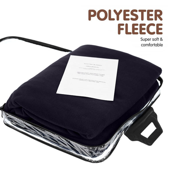 Laura Hill Heated Electric Car Blanket 150x110cm 12v - Blue from Deals499 at Deals499