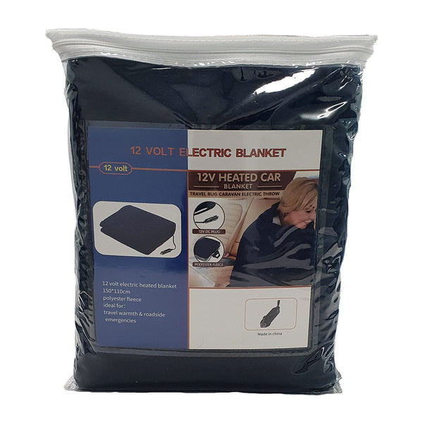 Laura Hill Heated Electric Car Blanket 150x110cm 12v - Navy Blue from Deals499 at Deals499