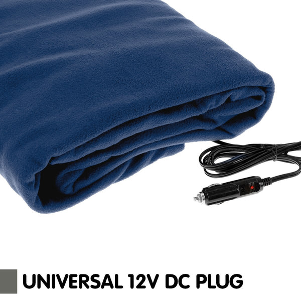 Laura Hill Heated Electric Car Blanket 150x110cm 12v - Navy Blue from Deals499 at Deals499