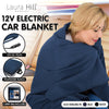 Laura Hill Heated Electric Car Blanket 150x110cm 12v - Navy Blue from Deals499 at Deals499