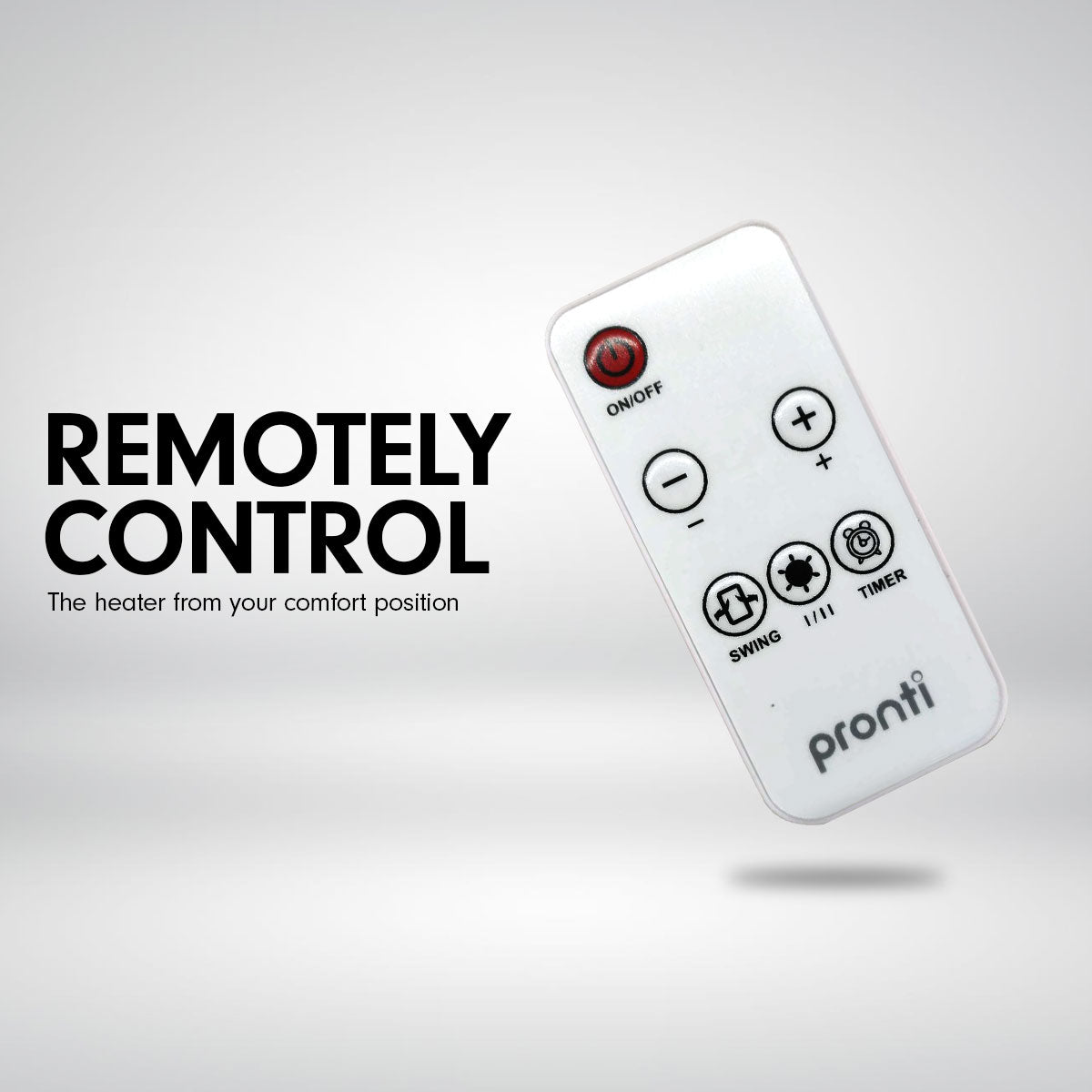 Pronti Electric Tower Heater 2200W Remote Control - White from Deals499 at Deals499
