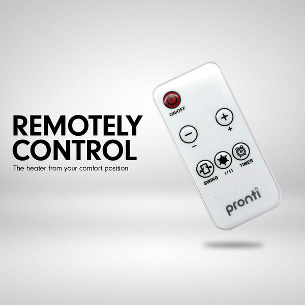 Pronti Electric Tower Heater 2200W Remote Control - White from Deals499 at Deals499